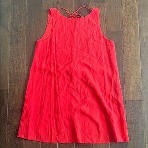 Abercrombie & Fitch Red Backless Swing Dress